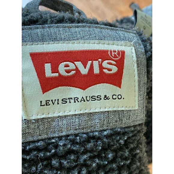 Levis Mens Hooded  Sherpa Coat sz L - Picture 4 of 5